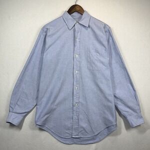 Mercer & Sons Shirt Mens 15.5 - 34 Blue Button Down Oxford OCBD Made In USA